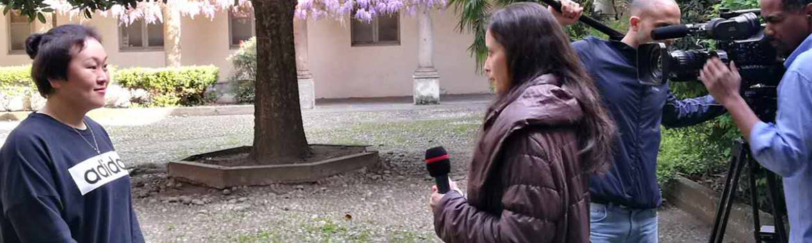 徐丹仪老师接受意大利RAI电视台采访